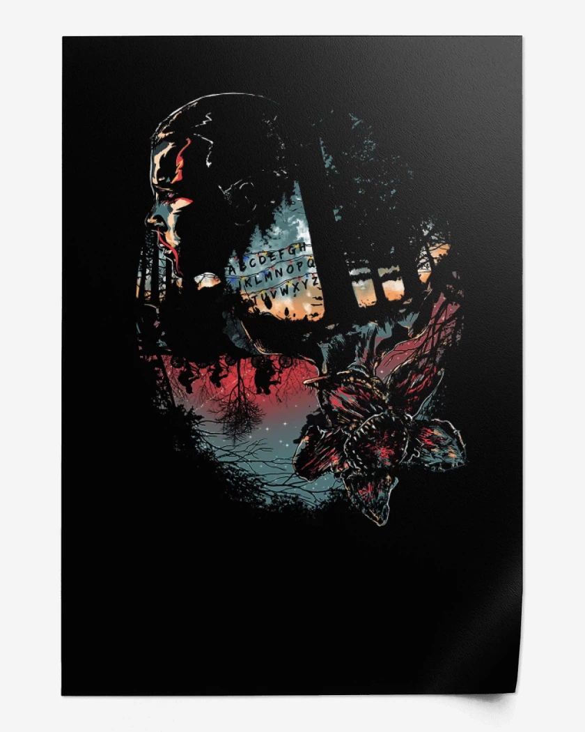 Print Negro de Stranger things 9