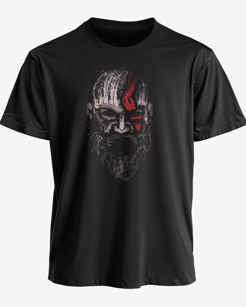 Polera premium Negro de Kratos full color