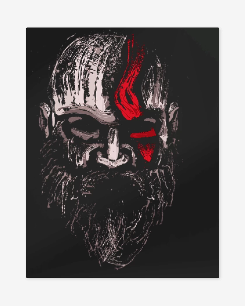 Print metalico Kratos full color