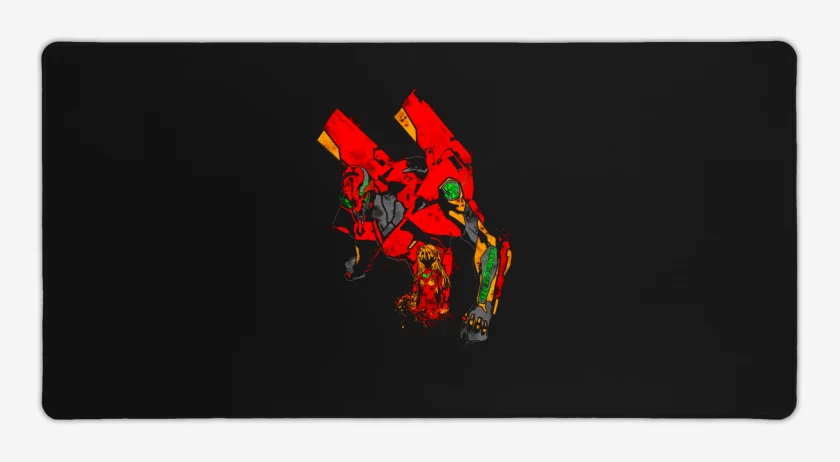 Mouse pad Gamer Negro de Eva 02