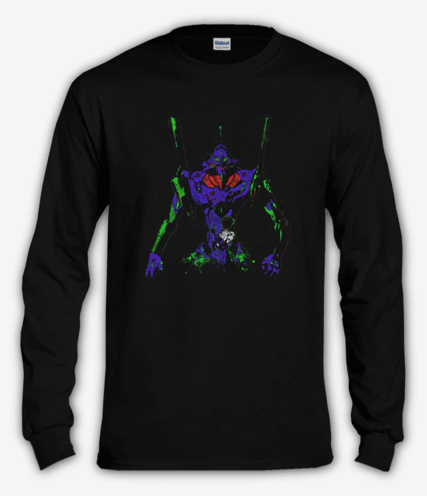Polera manga larga Negro de Eva 01