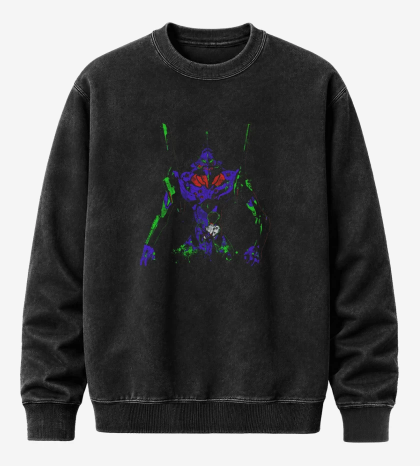 Poleron Polo Acid Wash Negro de Eva 01
