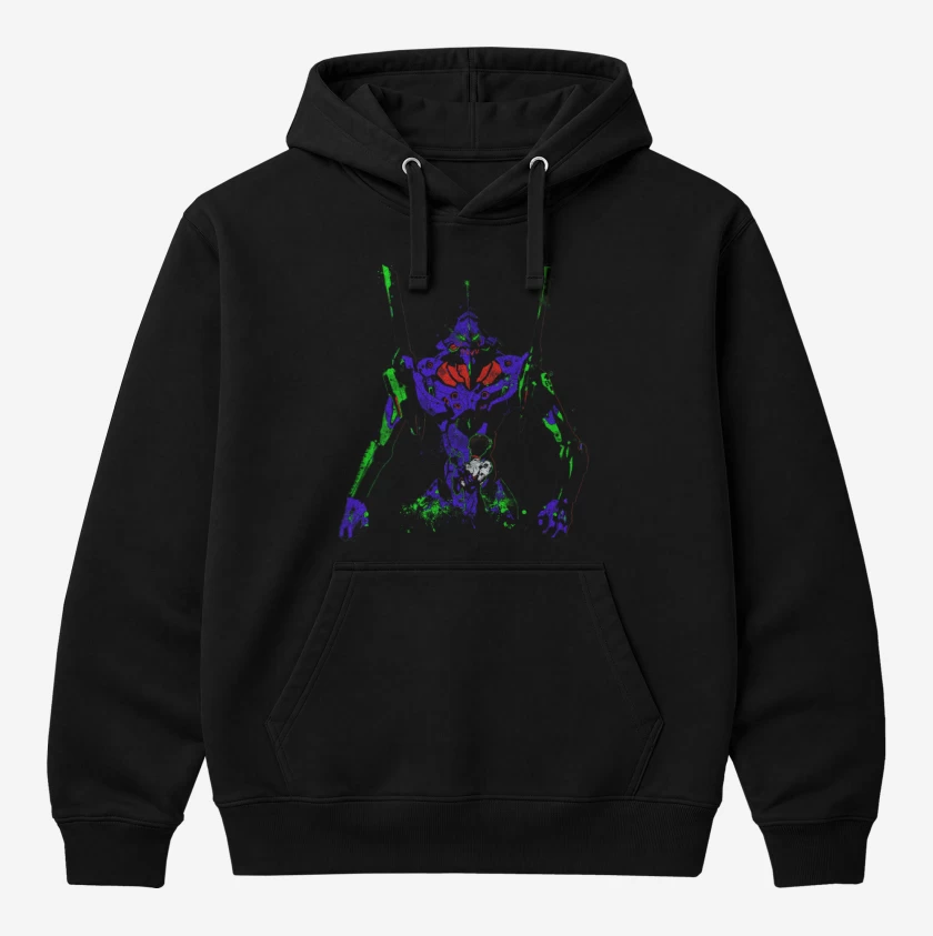Polerón Canguro Negro de Eva 01