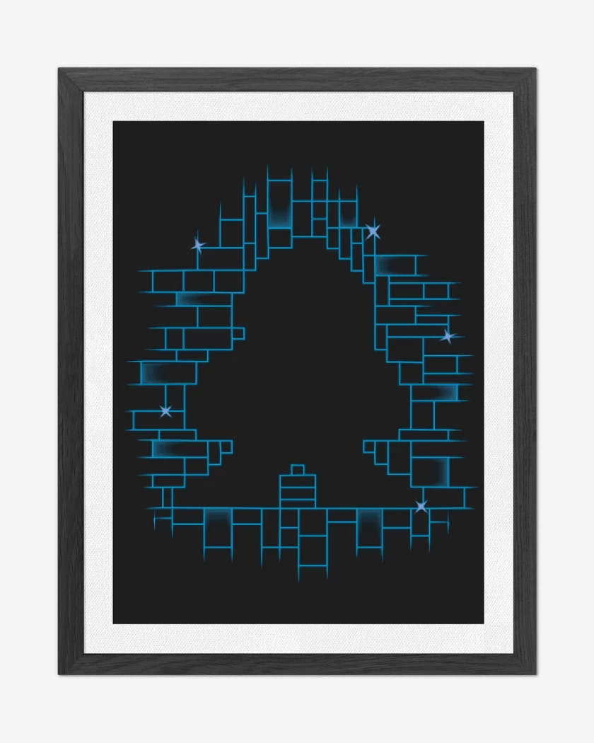 Cuadro decorativo Megaman full color