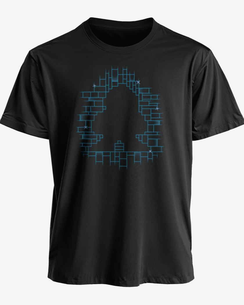 Polera premium Negro de Megaman full color