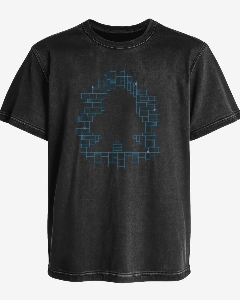 Polera desgastada Megaman full color