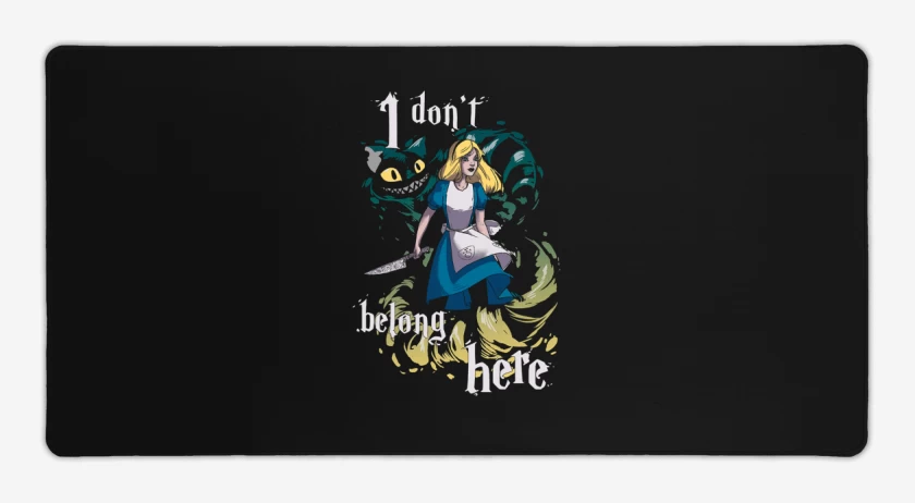 Mouse pad Gamer Negro de Alicia 