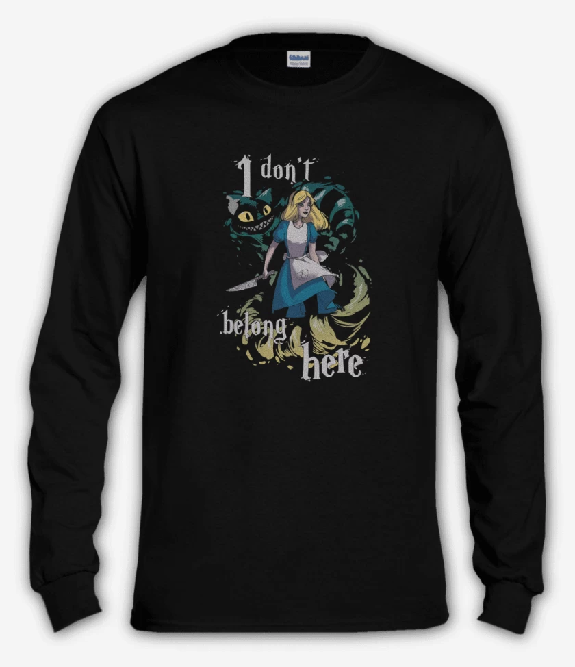 Polera manga larga Negro de Alicia 