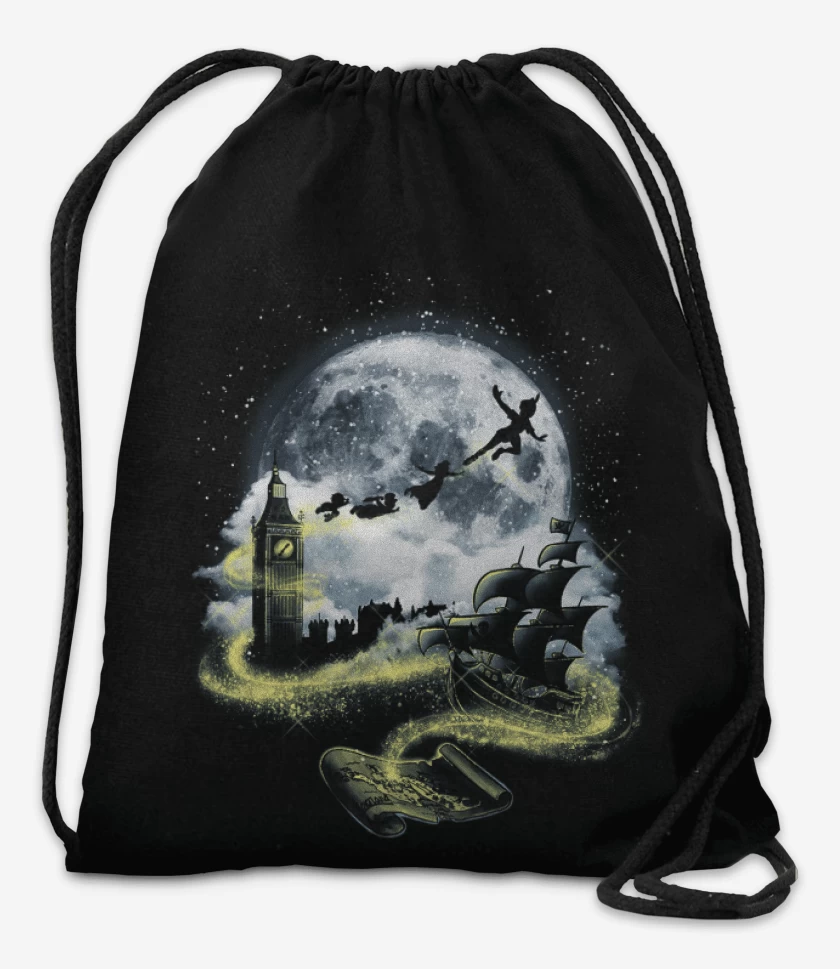 Mochila Negro de Peter pan 