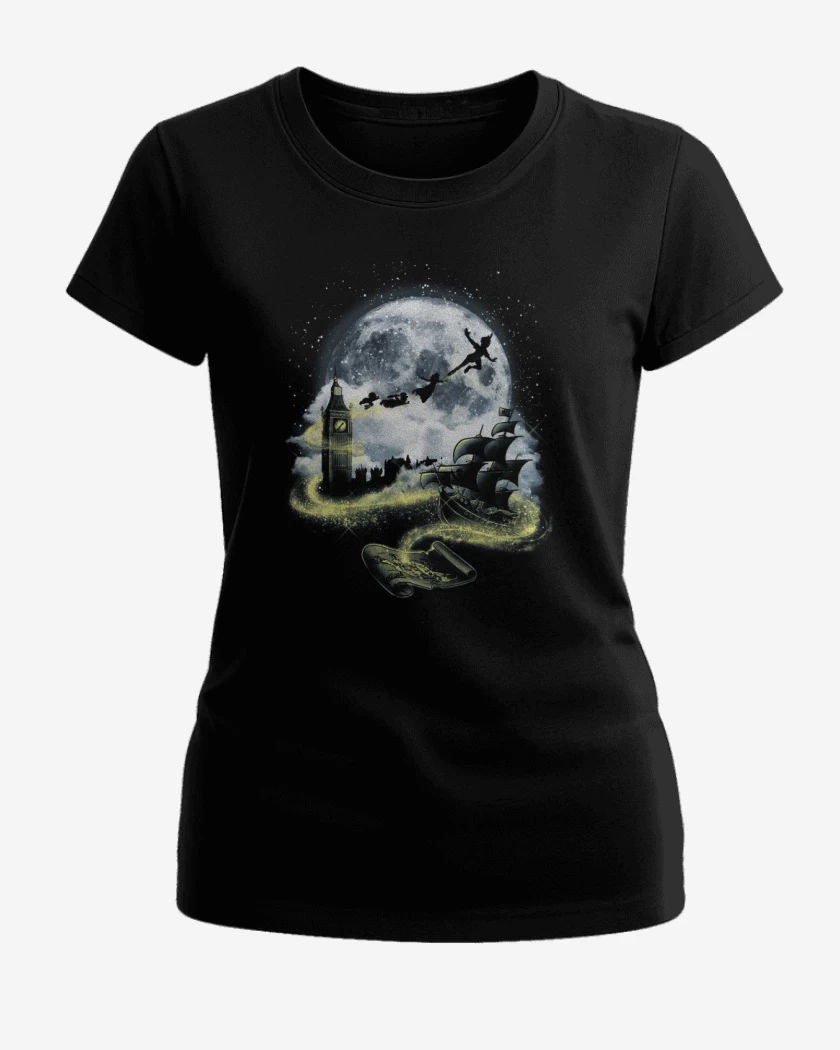 Polera de Mujer Negro de Peter pan 