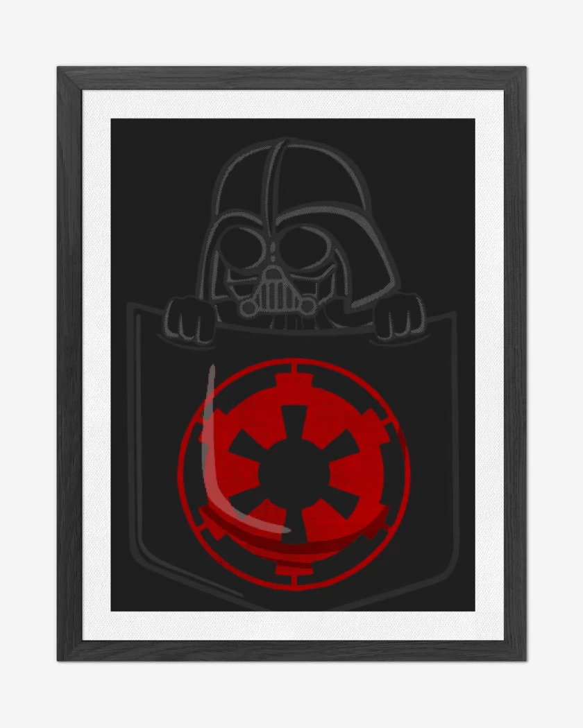 Cuadro decorativo Negro de vader bolsillo