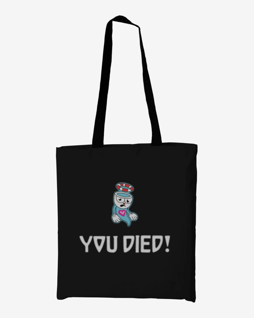 Totebag Cup head you died!