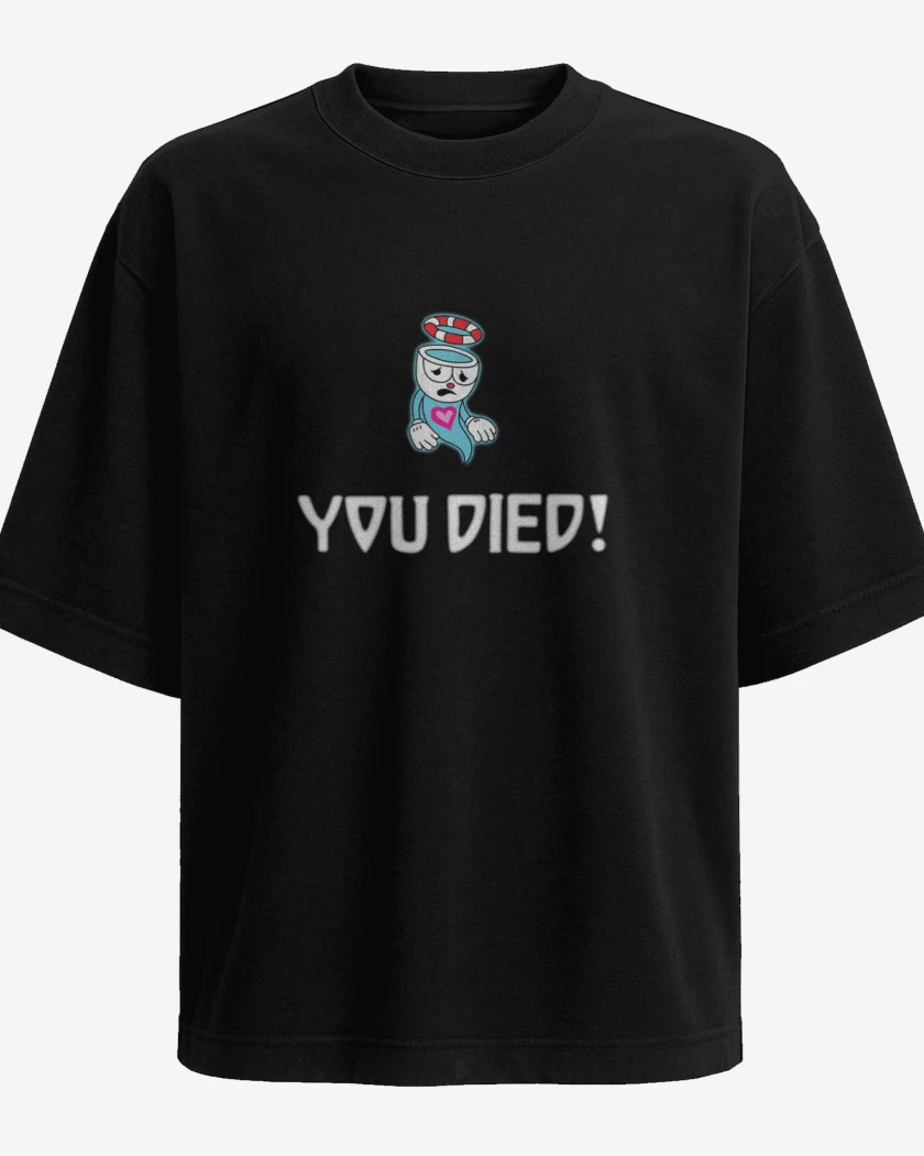 Polera Oversize Cup head you died!