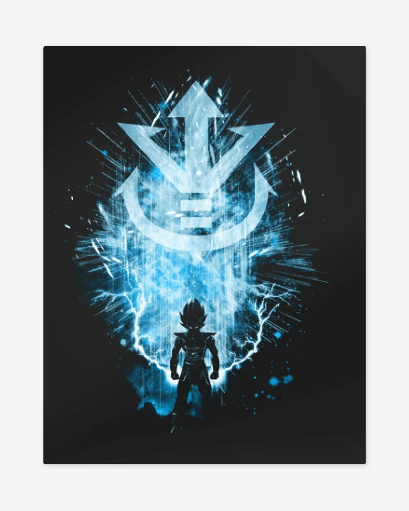Print metalico Negro de vegeta 4
