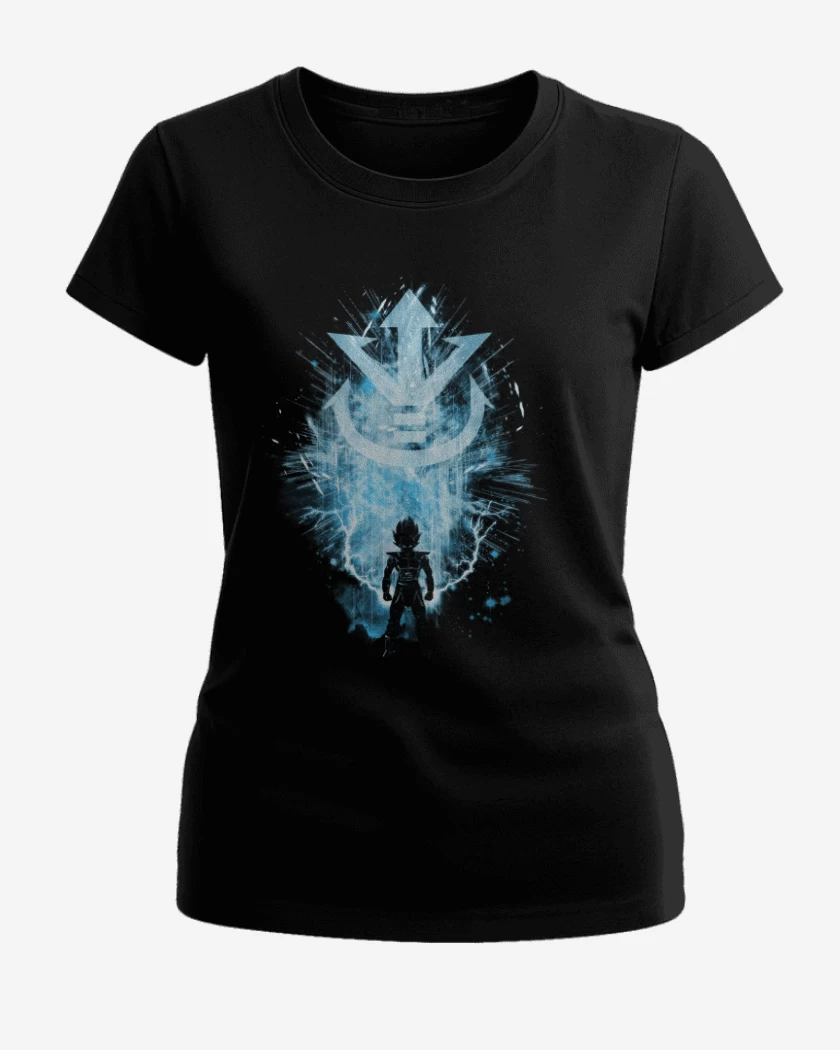 Polera de Mujer Negro de vegeta 4