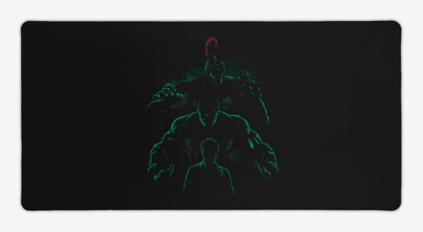 Mouse pad Gamer Negro de Hulk 2