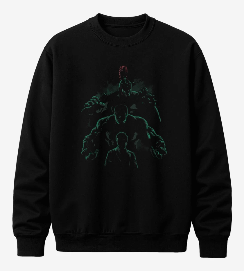 Poleron polo Negro de Hulk 2