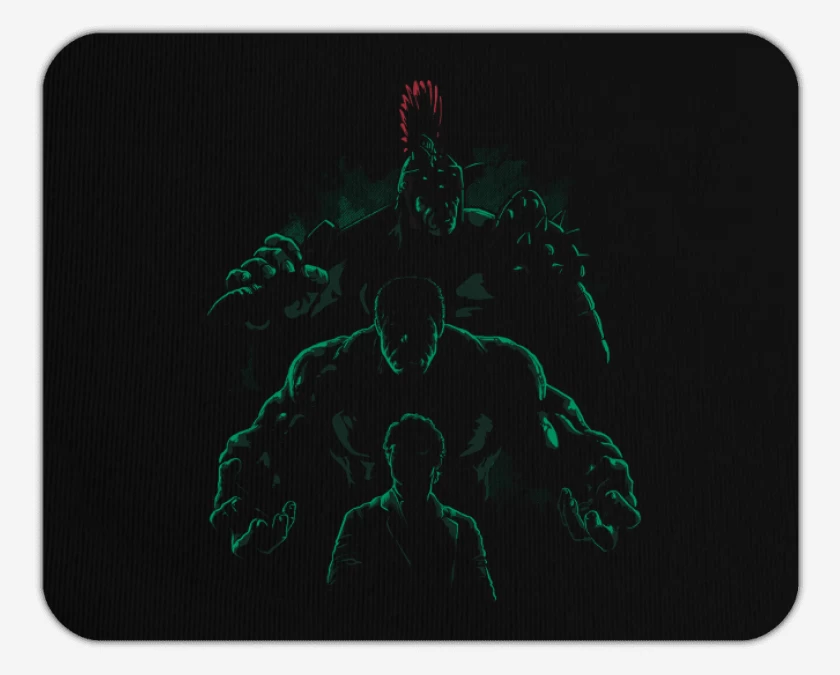 Mousepad Negro de Hulk 2