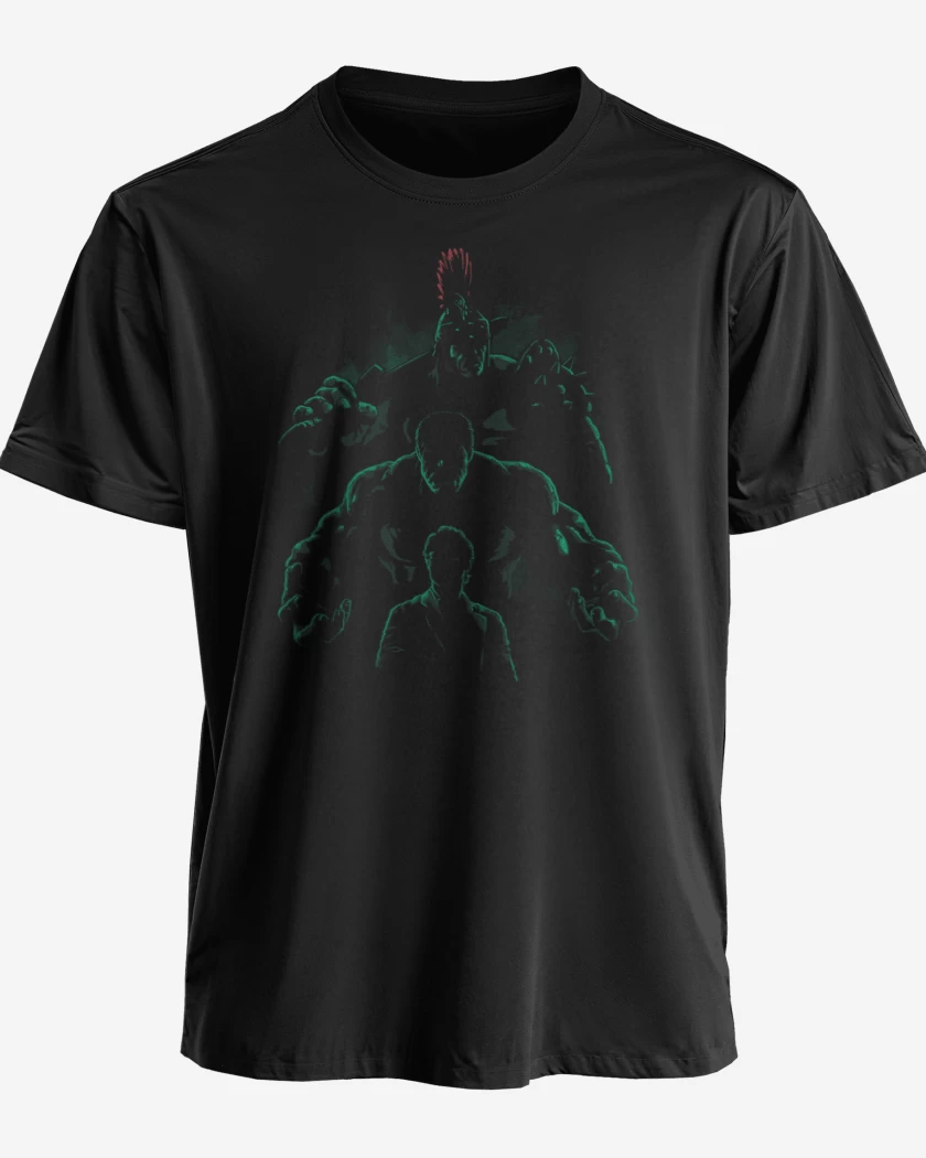 Polera premium Negro de Hulk 2
