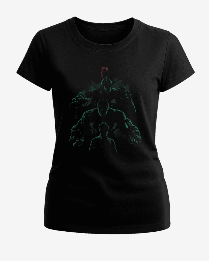 Polera de Mujer Negro de Hulk 2