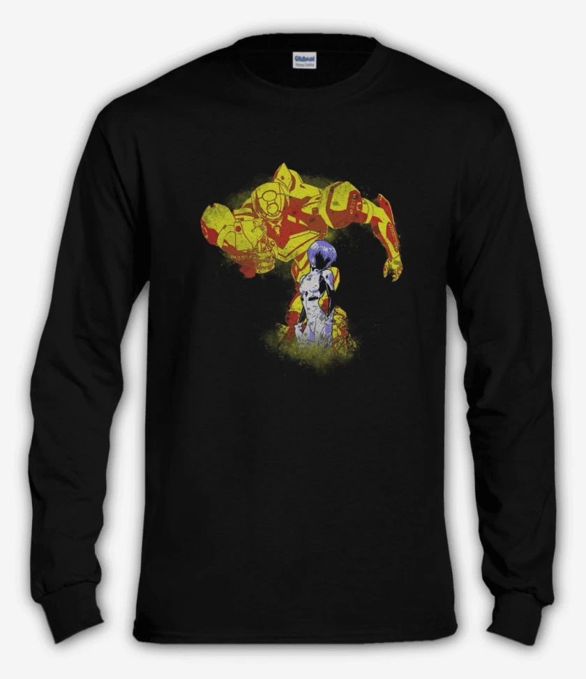 Polera manga larga Negro de eva 00