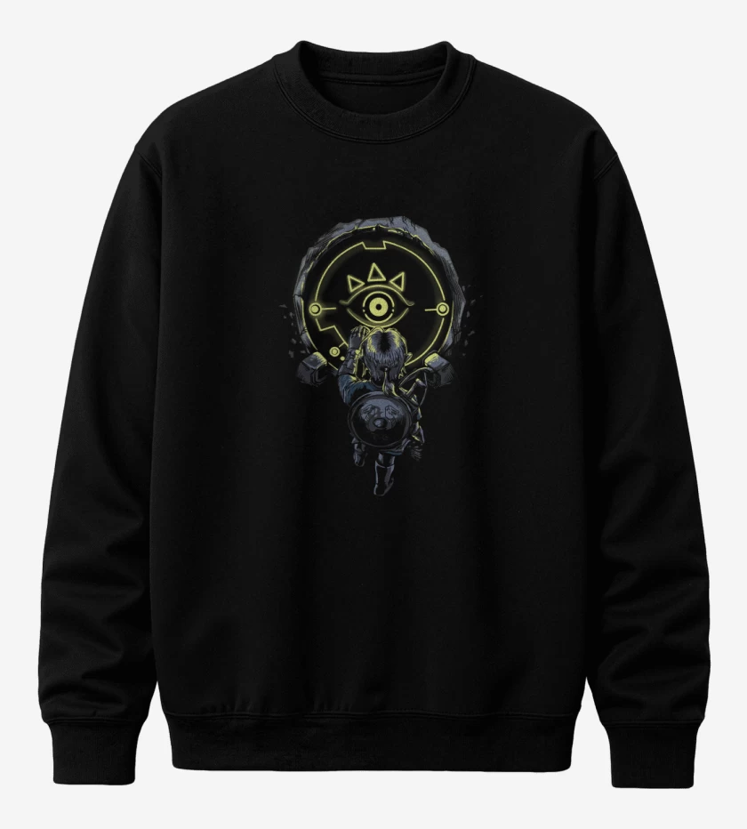 Poleron polo Negro de Link full color