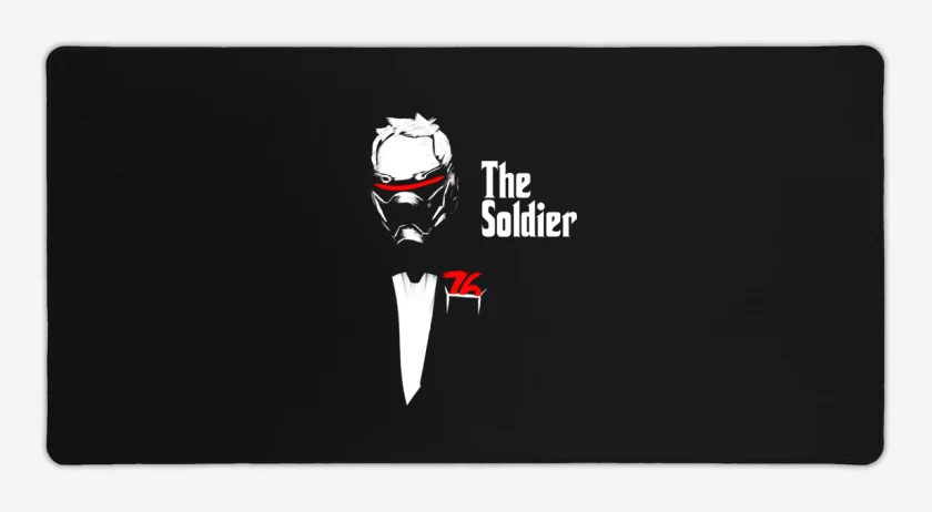Mouse pad Gamer Negro de The soldier