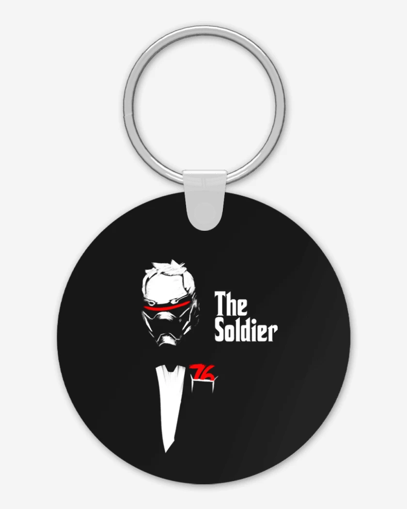 Llavero Negro de The soldier