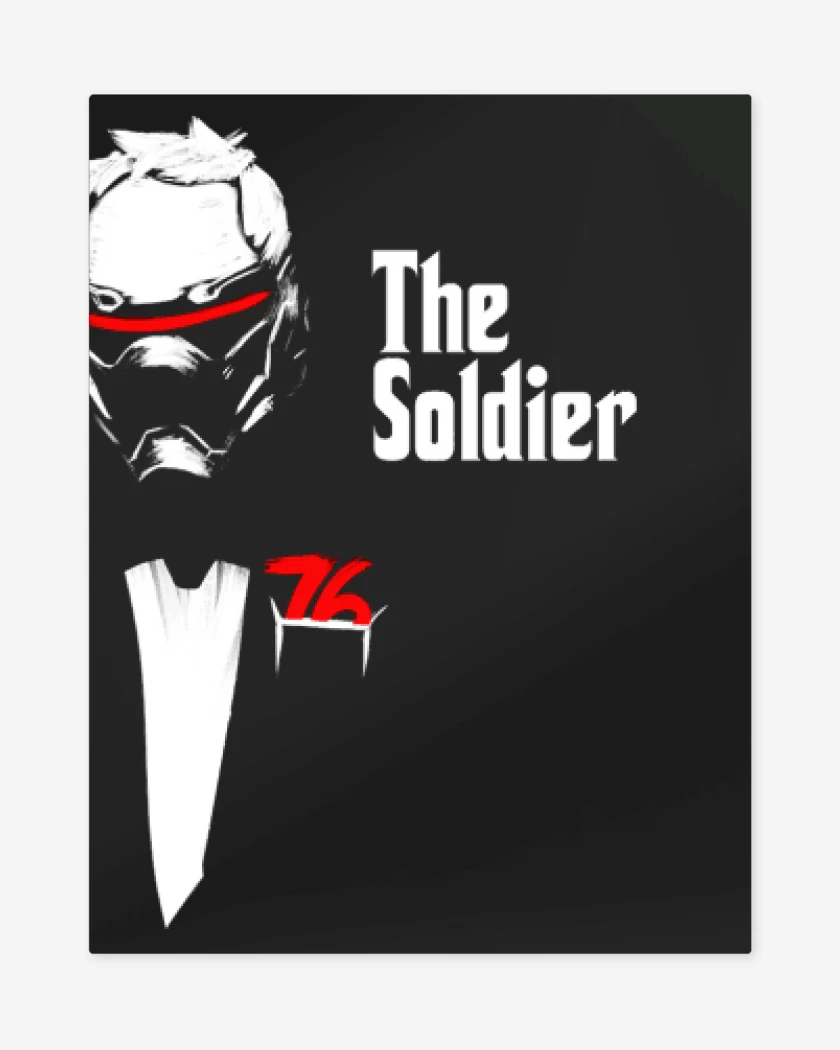 Print metalico Negro de The soldier