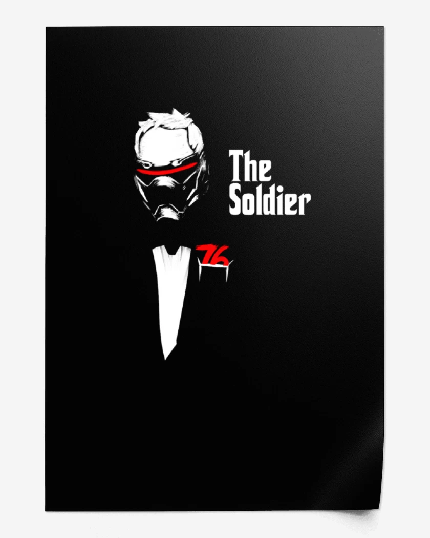 Print Negro de The soldier