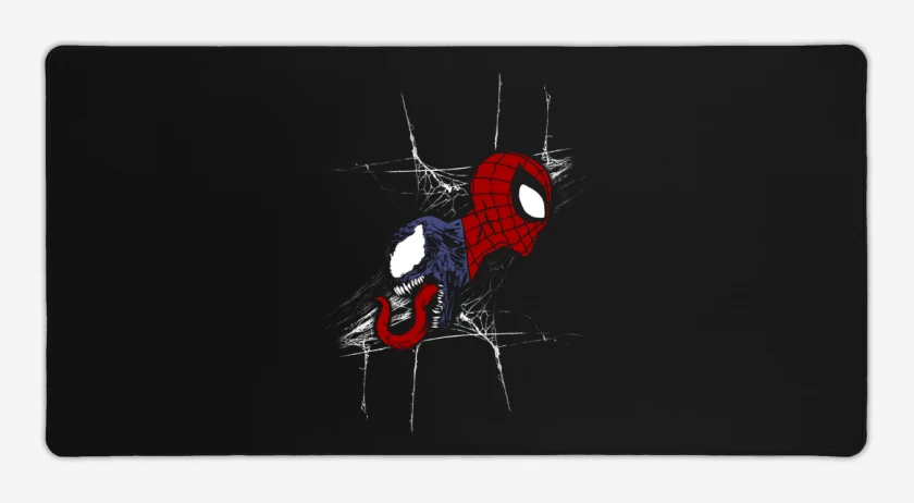 Mouse pad Gamer Negro de Araña vs Veneno