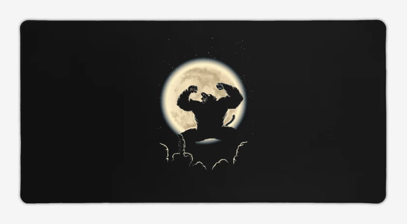 Mouse pad Gamer Negro de Mono dbz