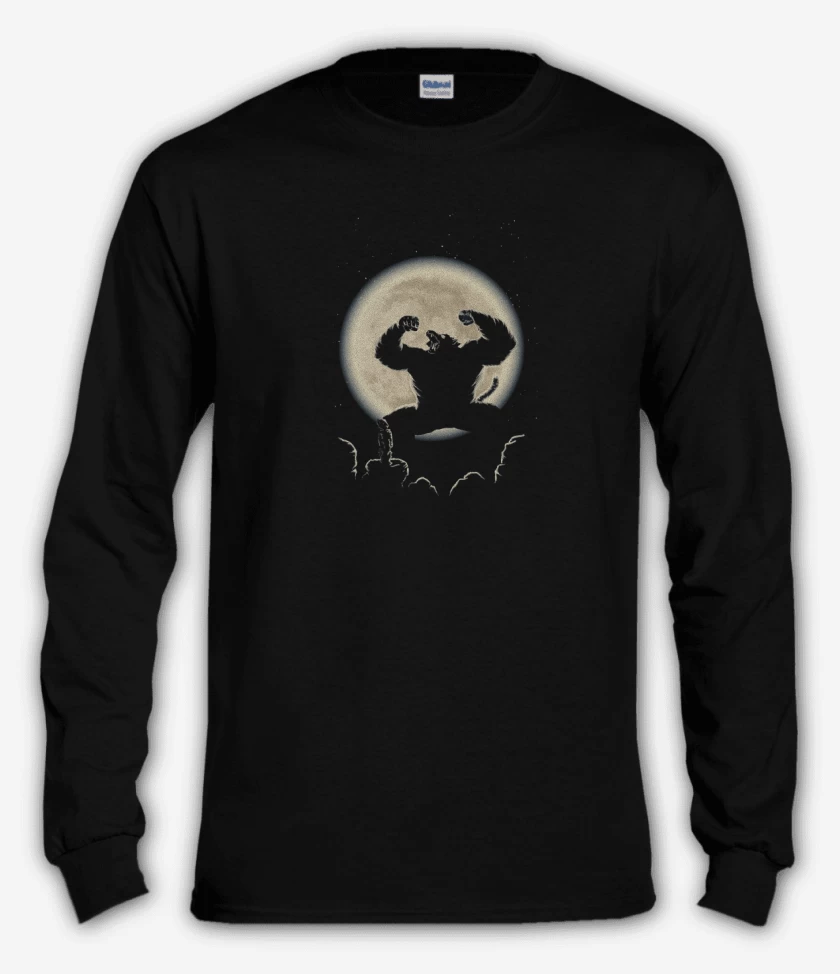 Polera manga larga Negro de Mono dbz
