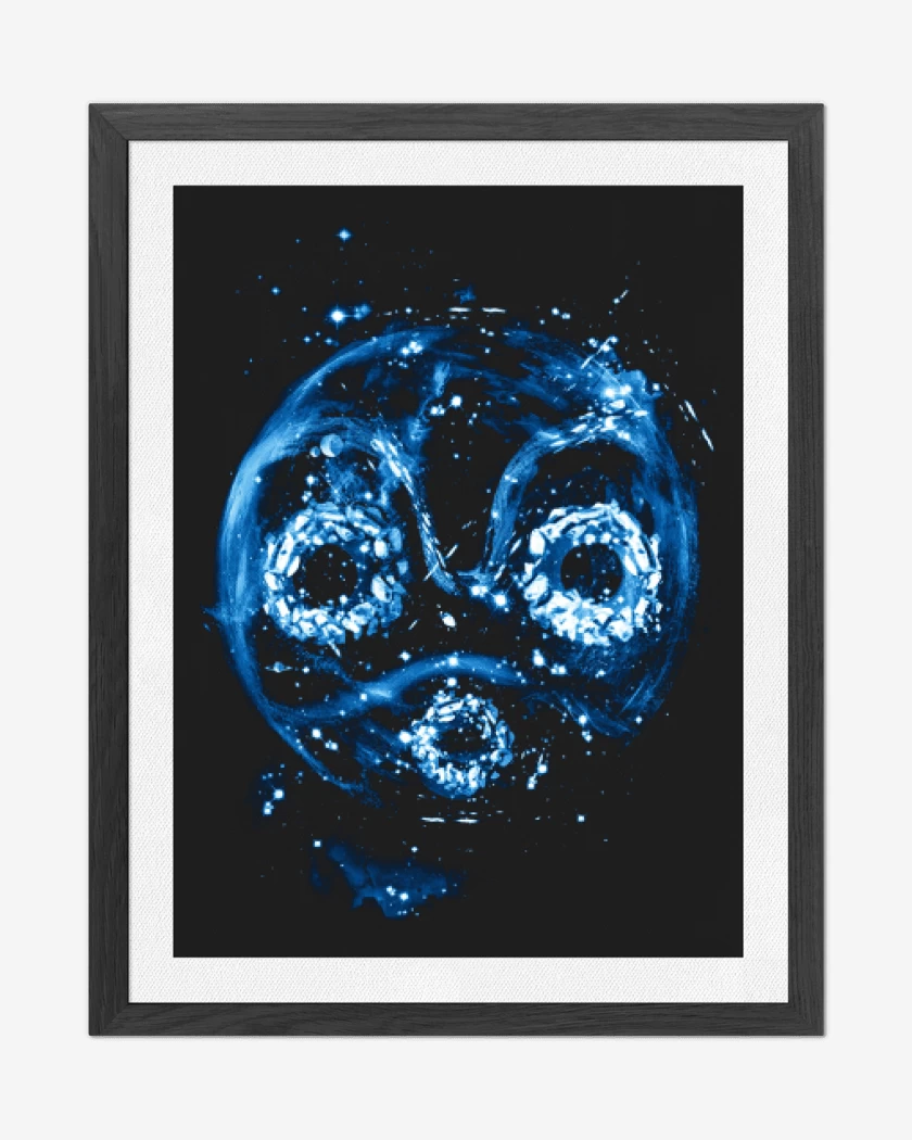 Cuadro decorativo Negro de mononoke full color