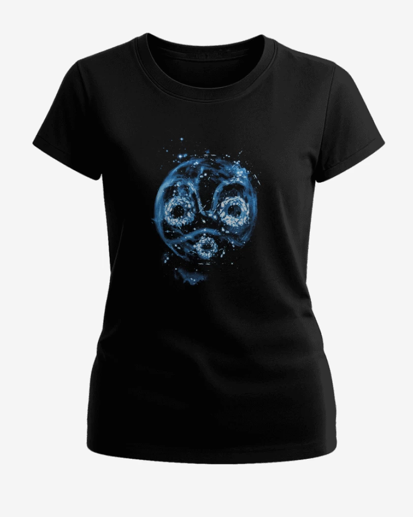 Polera de Mujer Negro de mononoke full color