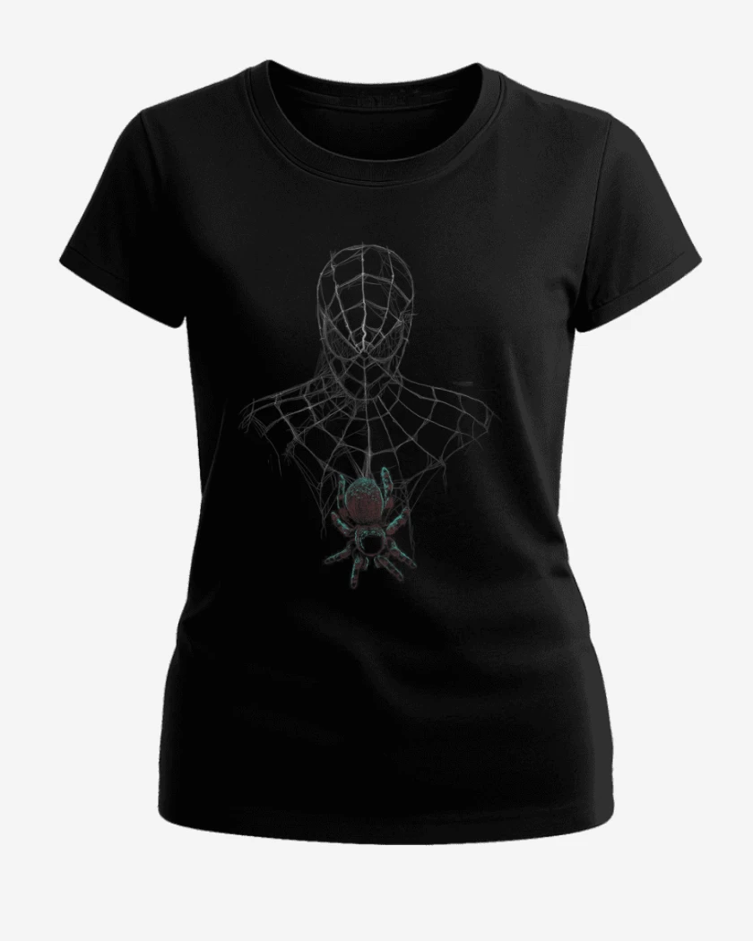 Polera de Mujer Negro de Araña