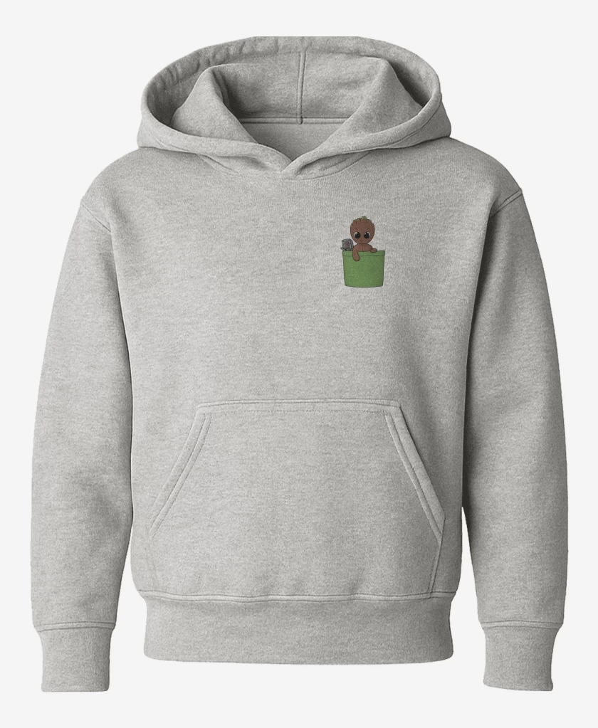 Poleron de niño Gris Melange de Groot de bolsillo
