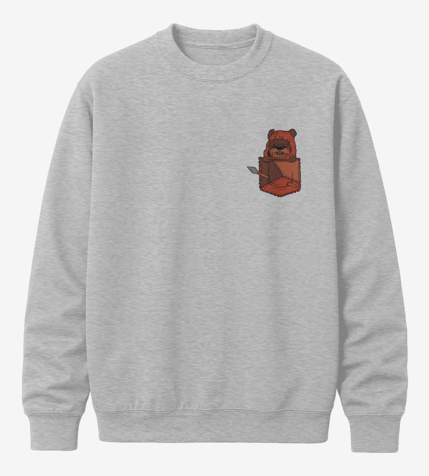 Poleron polo ewok de bolsillo