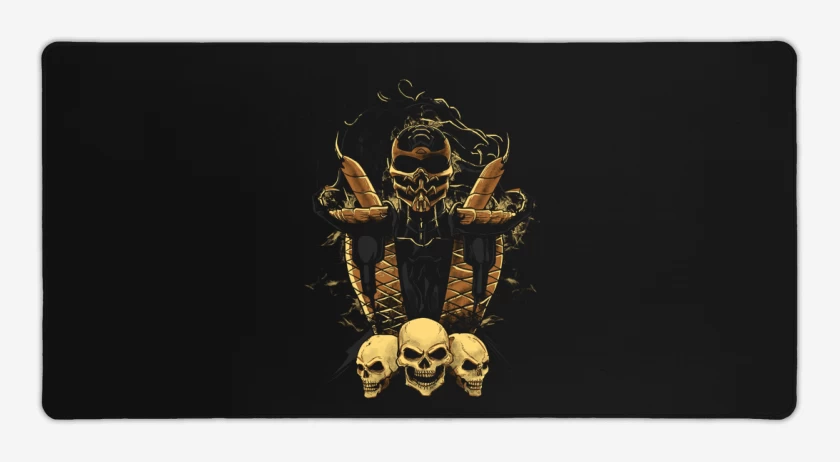 Mouse pad Gamer Negro de scorpion 3