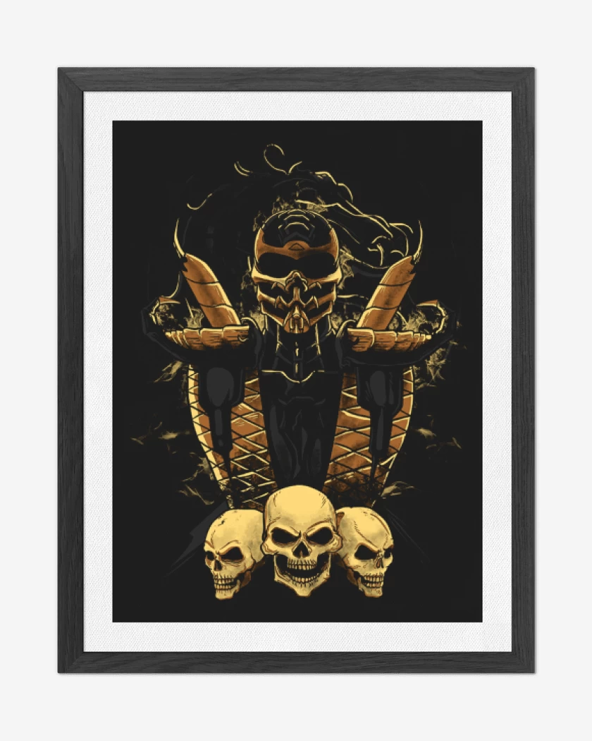 Cuadro decorativo Negro de scorpion 3
