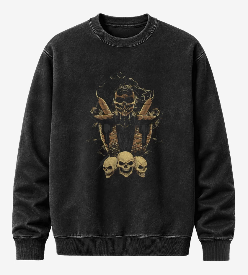 Poleron Polo Acid Wash Negro de scorpion 3