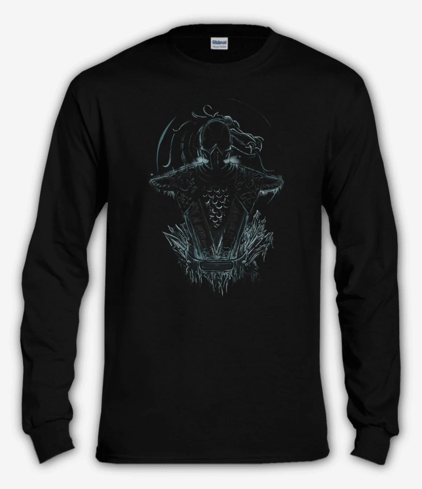 Polera manga larga Negro de sub zero 3