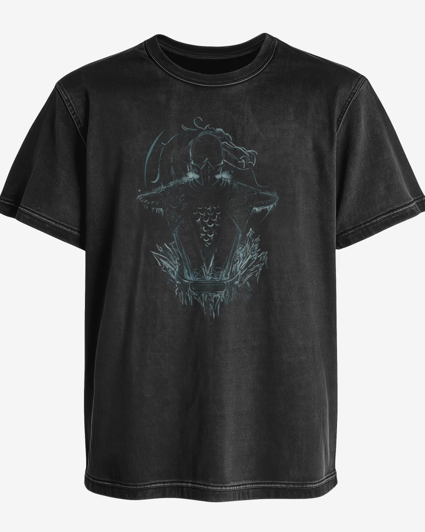 Polera desgastada Negro de sub zero 3