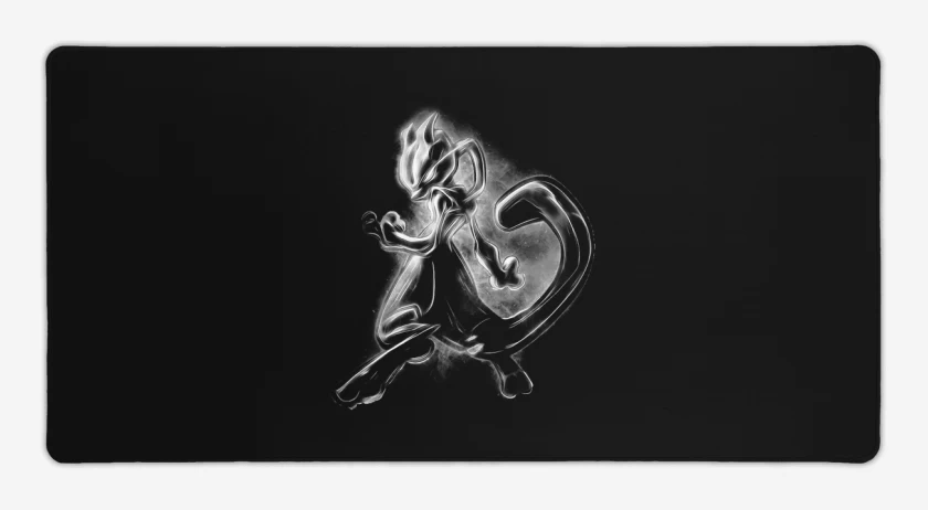 Mouse pad Gamer Negro de Mewtwo 2
