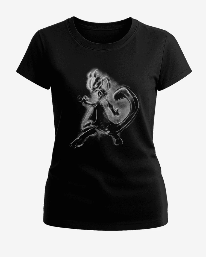 Polera de Mujer Negro de Mewtwo 2