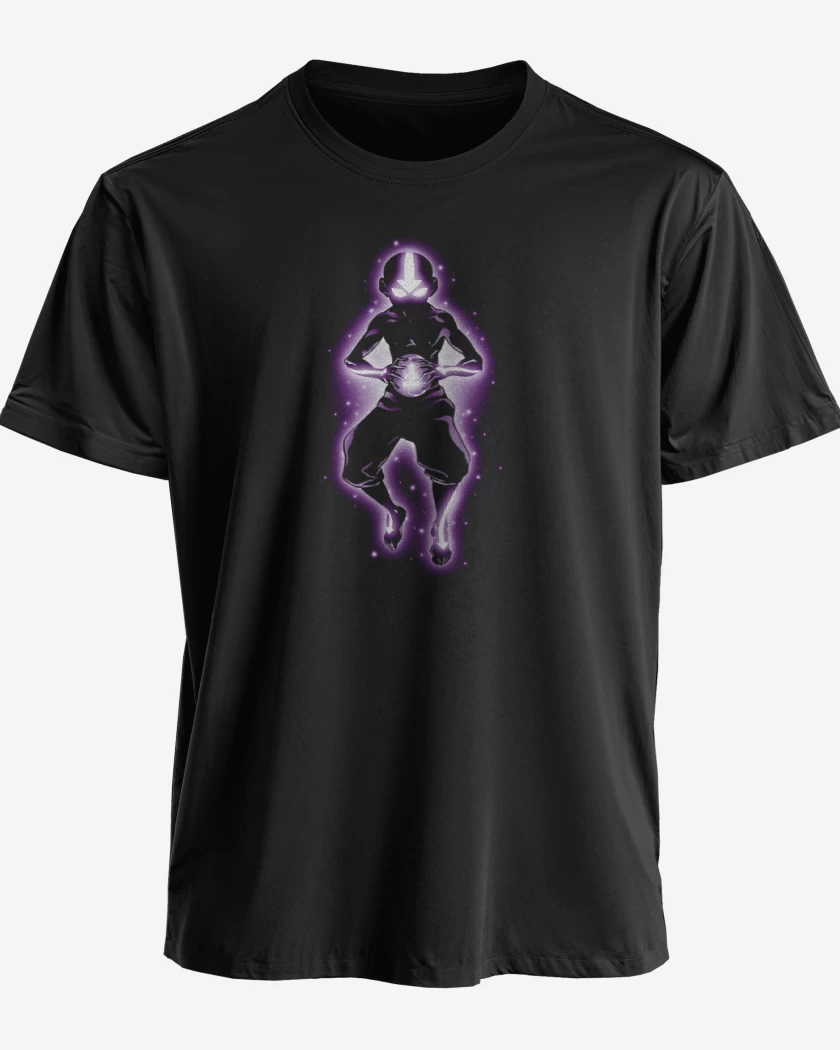 Polera premium Negro de avatar full color 