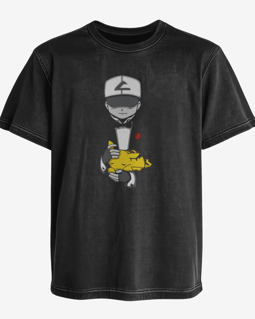 Polera desgastada Negro de the ash