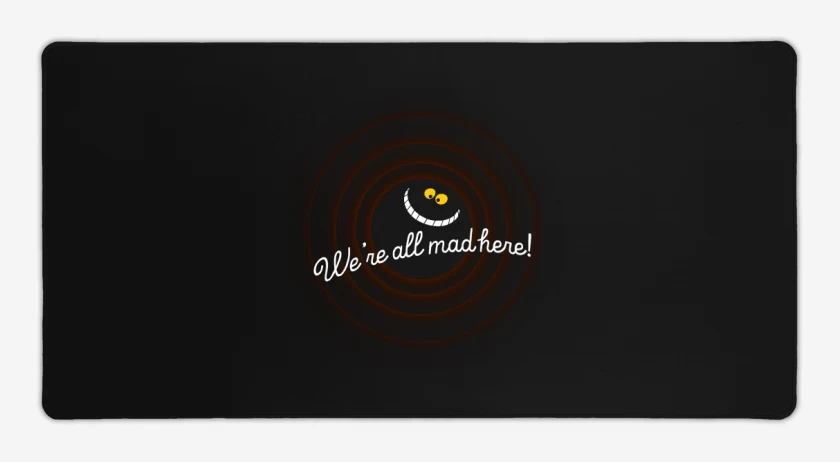 Mouse pad Gamer Negro de sonriente 