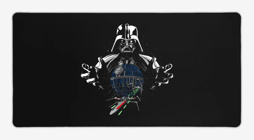 Mouse pad Gamer Negro de vader star death