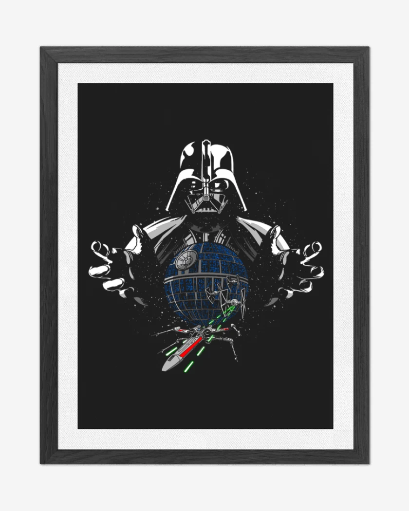 Cuadro decorativo Negro de vader star death